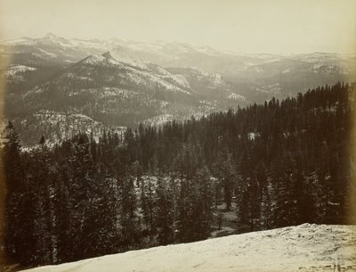 A Merced-csoport a Sentinel Dome-ról alkotó: Carleton Watkins