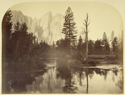 Folyóparti látkép - Lefelé a völgyben - Yosemite alkotó: Carleton Watkins