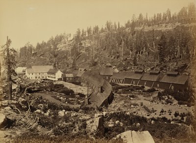 Csúcsállomás az alagút nyugati végével, C.P.R.R. alkotó: Carleton Watkins