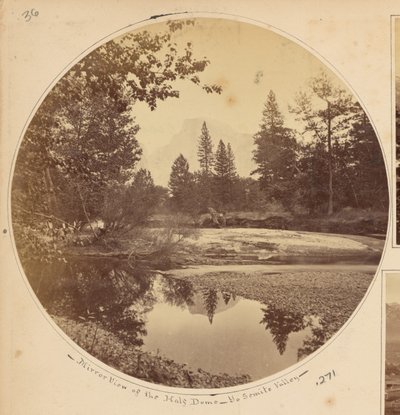 Tasayac, a Half Dome, 5 000 láb, Yosemite-völgy, Mariposa megye, Kalifornia alkotó: Carleton Watkins