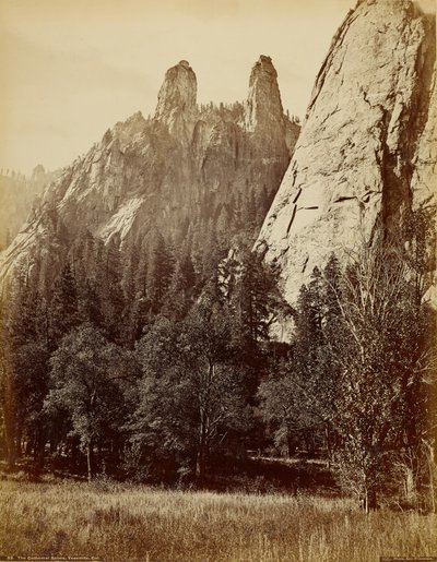 A katedrális csúcsai, Yosemite, Kalifornia alkotó: Carleton Watkins