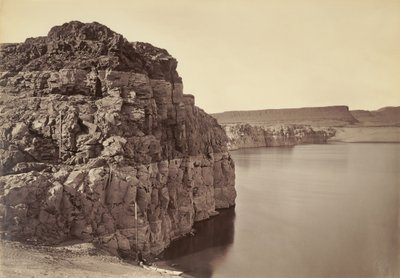 [The Dalles, legmagasabb és legalacsonyabb vízállás, 92 láb] / [A Dalles felső része, Columbia folyó, Oregon] alkotó: Carleton Watkins