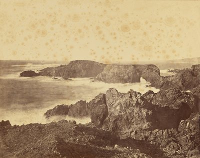 [Kilátás Mendocino partvidékére] / [Parti látkép Mendocino előtt] alkotó: Carleton Watkins