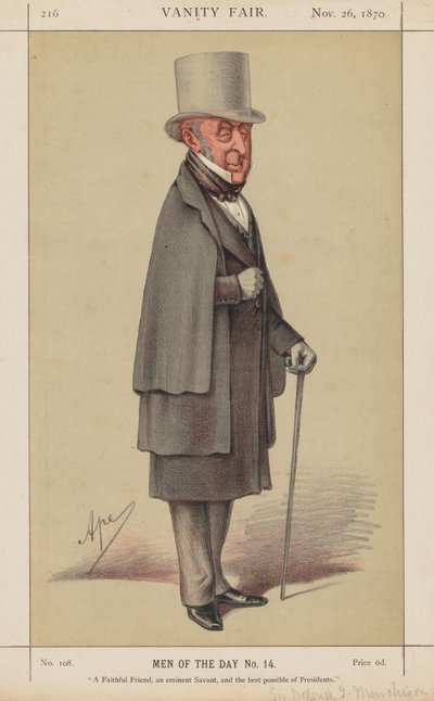Vanity Fair: Men of the Day No. 14 "Egy hűséges barát, egy kiváló lovag és a lehető legjobb elnök" alkotó: Carlo (Ape) Pellegrini