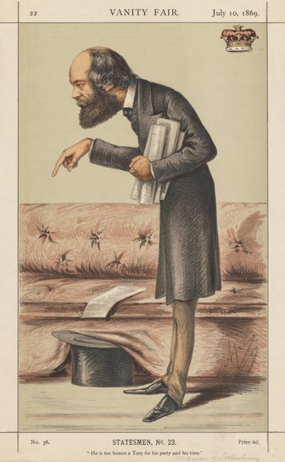 Vanity Fair: Statesman, No. 23 "Túl őszinte tory a pártjához és az idejéhez képest" alkotó: Carlo (Ape) Pellegrini