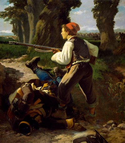 Pasquale Cova a varese-i csatában, 1859. május 26-án, Carlo Ademollo (1825-1911) alkotó: Carlo Ademollo