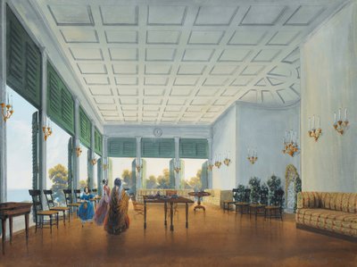 Belső a Miskhor Naryskin-palotában, 1841-1842. alkotó: Carlo Bossoli