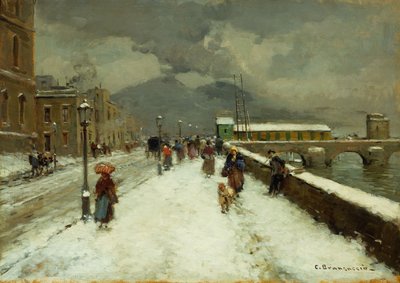 Egy nyüzsgő téli nap, alkotó: Carlo Brancaccio