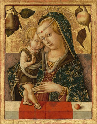 Madonna a gyermekkel, 1490 körül (tempera, tábla) alkotó: Carlo Crivelli