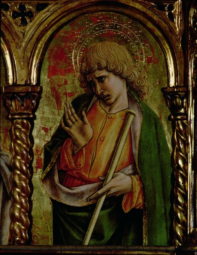 Kisebb Szent Jakab, részlet a SantEmidio poliptichonból, 1473-as tempera a 76636-os panelrészleten alkotó: Carlo Crivelli