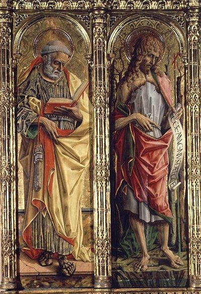 Szent Péter és Keresztelő Szent János, részlet a Sant