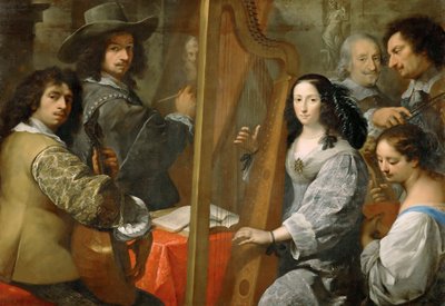 Önarckép családdal, c. 1650. alkotó: Carlo Francesco Nuvolone