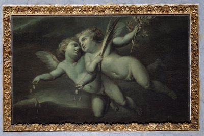 Putti (monokróm festmény, 1783 után) alkotó: Carlo Giuseppe Ratti