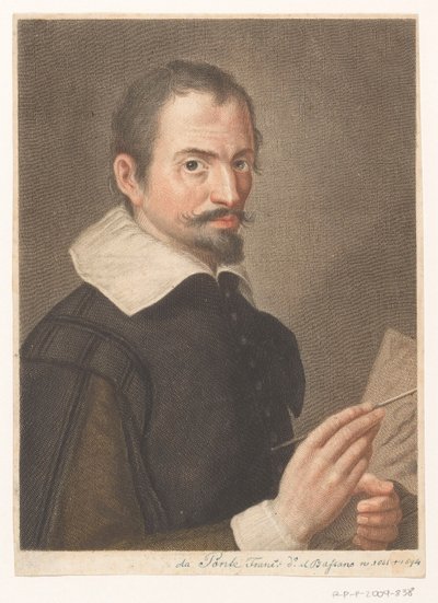 Francesco Bassano művész portréja II Művészek portréi (sorozat címe) alkotó: Carlo Gregori