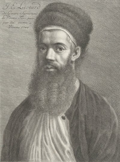 Önarckép török ruhában, 18. század. alkotó: Carlo Gregori