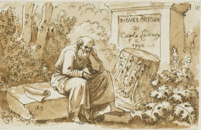 Vázlat az előlaphoz az Originali figurához alkotó: Carlo Labruzzi