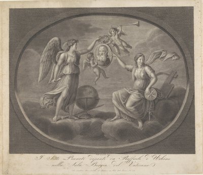 Galileo Galilei allegóriái Raffaele d