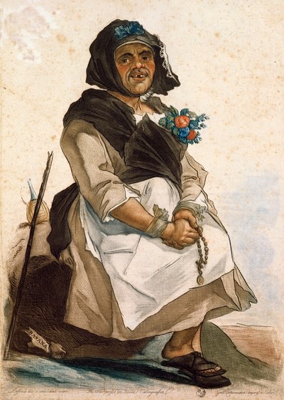 La basana (hanyag és kócos nő) alkotó: Carlo Lasinio