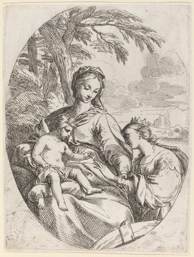 Szent Katalin misztikus házassága alkotó: Carlo Maratta