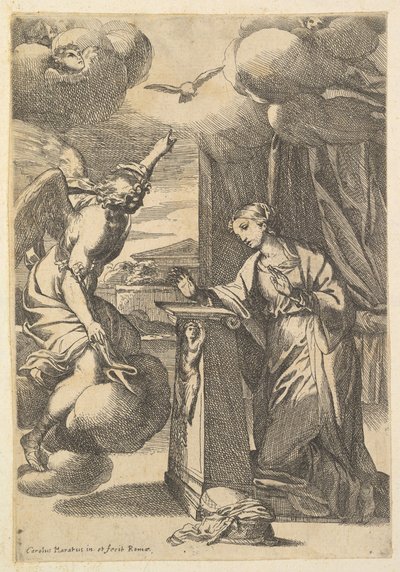 Az Angyali üdvözlet. alkotó: Carlo Maratta or Maratti