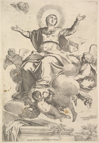 A Szűz mennybemenetele. alkotó: Carlo Maratta or Maratti