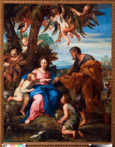 Pihenés Egyiptomba való repülés közben Carlo Maratti festménye (1625-1713) alkotó: Carlo Maratti