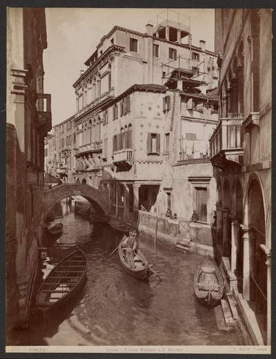 Canal és Widmann Palazzo St. Cancianóban alkotó: Carlo Naya