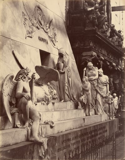 Canova emlékműve, Frari-templom, Velence alkotó: Carlo Naya