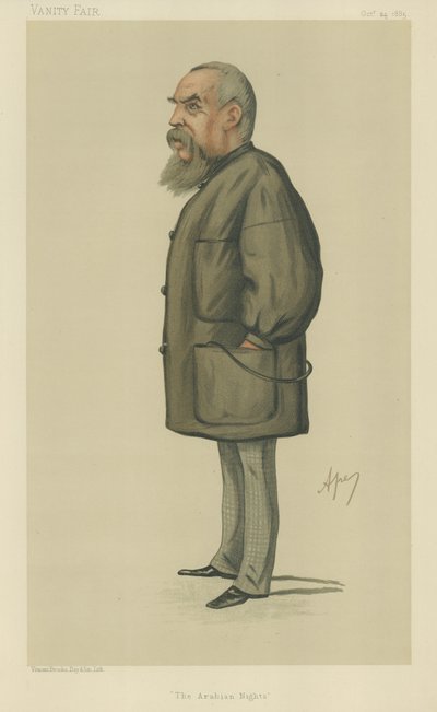Sir Richard Francis Burton kapitány (színes litó) alkotó: Carlo Pellegrini