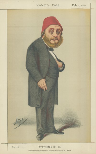 Őexcellenciája Musurus Bey (színes litó) alkotó: Carlo Pellegrini