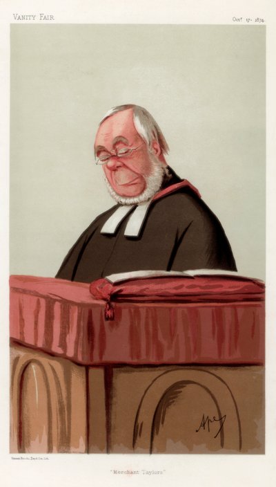 Taylors kereskedő, James Augustus Hessey tiszteletes, DCL, 1874. alkotó: Carlo Pellegrini