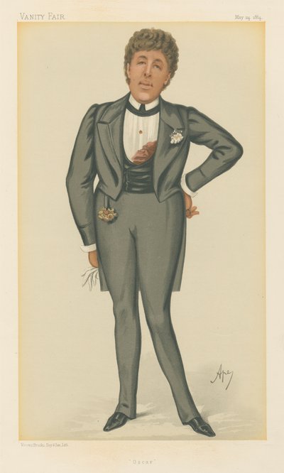 Oscar, Oscar Wilde (Vanity Fair sorozat) alkotó: Carlo Pellegrini