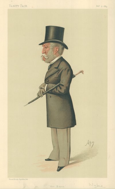Sir Charles Lennox Wyke, A báró, 1884. február 9., Vanity Fair rajzfilm alkotó: Carlo Pellegrini