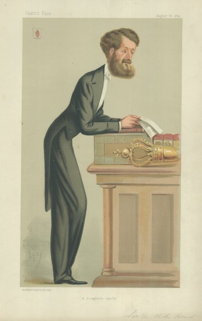 A jobb tiszt Sir Michael Hicks Beach alkotó: Carlo Pellegrini