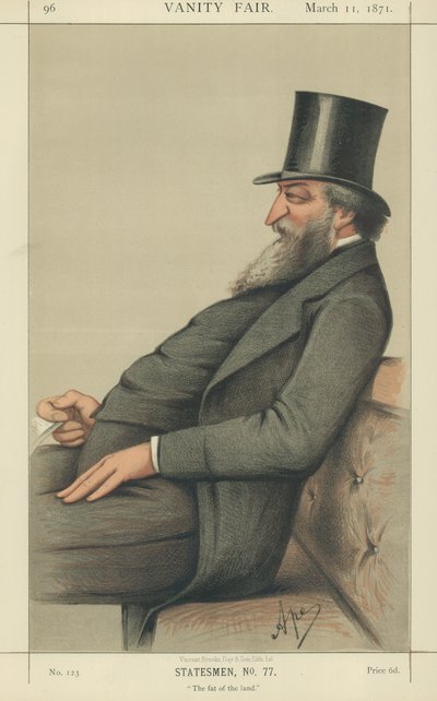 The Right Honorable George Ward Hunt (színes litó) alkotó: Carlo Pellegrini