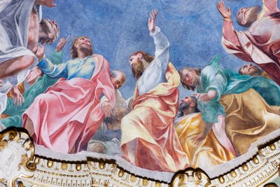 A Szentlélek leszállása a tizenkét apostolra (részlet), 1575 körül alkotó: Carlo Urbino