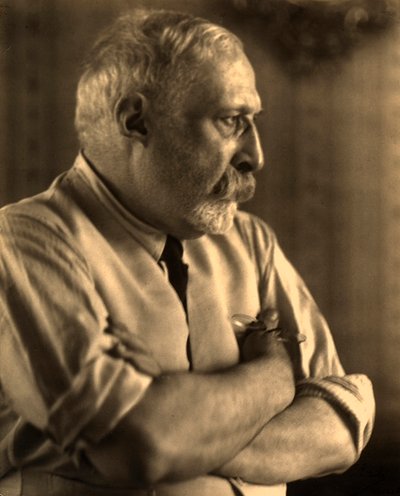 A festő, Arturo Rietti karba tett profilportréja alkotó: Carlo Wulz