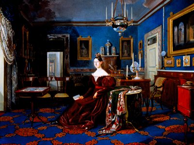 Savoyai Maria Cristina portréja a Caserta palotában (olaj, vászon) alkotó: Carlo de Falco