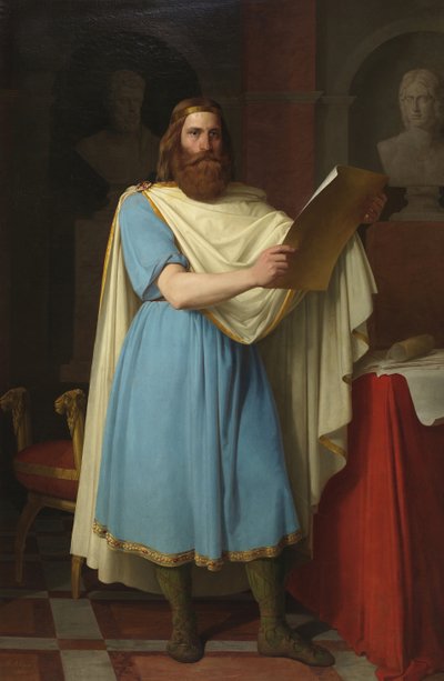 II. Alarik, vizigót király, 1856 alkotó: Carlos María Esquivel y Rivas
