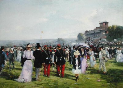 A versenyek vége Auteuilban, 1893 körül (olaj, vászon) alkotó: Carlton Alfred Smith