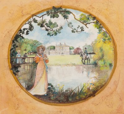Mr Darcy Approaching, 2008 (wc és kréta papíron) alkotó: Caroline Hervey Bathurst