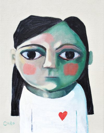 A vörös szívű lány alkotó: Caroline Roberts