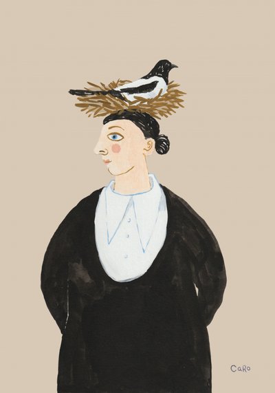 Szeszélyes nő a szarka társaságában alkotó: Caroline Roberts