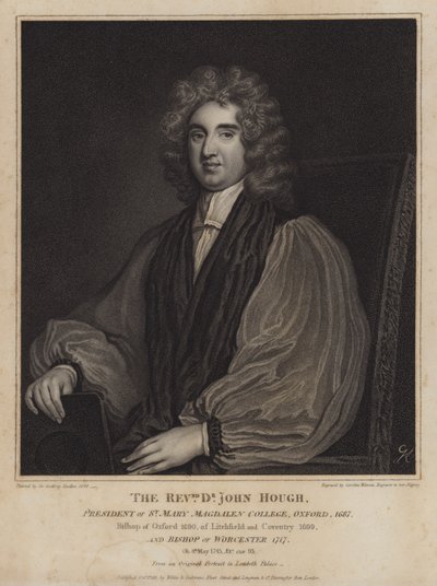John Hough angol püspök és az oxfordi Magdalen College elnöke alkotó: Caroline Watson
