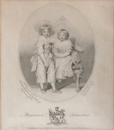 Mihail Szemjonovics Voroncov gróf 1782-1856 és Jekaterina Szemjonovna Voront grófnő portréja alkotó: Caroline Watson