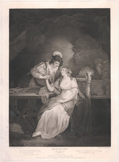 A vihar, V. felvonás, I. jelenet alkotó: Caroline Watson