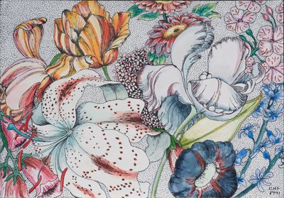 Összevissza virágok, 1991 alkotó: Carolyn Hubbard Ford