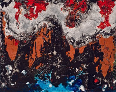 Az elemek rapszódiája, 2012 (akril és gouache, vászon) alkotó: Carolyn Mary Kleefeld