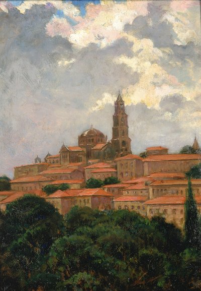 Le Puy-i katedrális, 1911. alkotó: Carroll Beckwith
