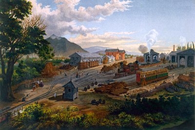 Orizabai állomás, 1878 alkotó: Casimiro Castro